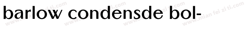 barlow condensde bol字体转换